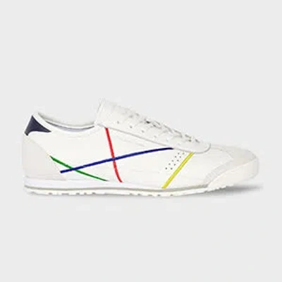 Ps By Paul Smith Mens Shoe Mestre White Embroidery