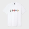 Ps By Paul Smith White 'lucky Charm' Print T-shirt In White