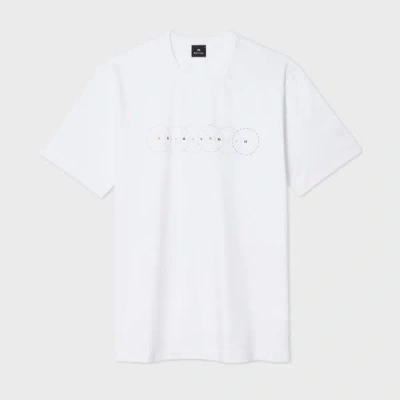 Ps By Paul Smith White Multi Circles Print T-shirt