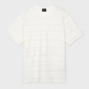 Ps By Paul Smith White Multi-stripe Cotton T-shirt In White