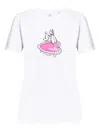 Ps By Paul Smith Ps Paul Smith Poodle Print Cotton T-shirt In White