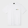 Ps By Paul Smith White Cotton-blend Tilt Logo Pocket T-shirt In White