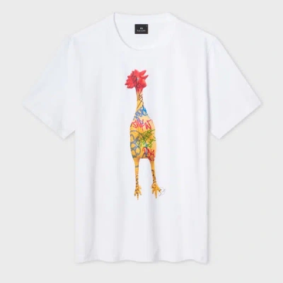 Ps By Paul Smith White 'rubber Chicken' Print T-shirt