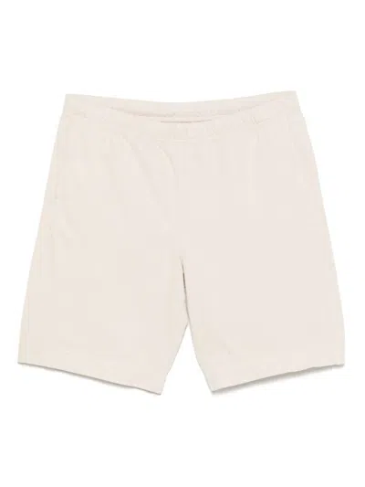 Ps By Paul Smith White Shorts In Cottone And Linen With Colored Zebra