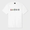 Ps By Paul Smith Ps Paul Smith Multi Skull Cotton T-shirt In White