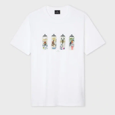 Ps By Paul Smith Ps Paul Smith Printed Cotton T-shirt In White
