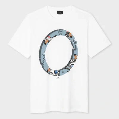 Ps By Paul Smith White Zebra Ring T-shirt