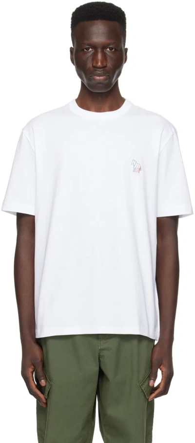 Ps By Paul Smith White Zebra T-shirt In 01 Whites