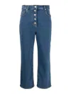 PS BY PAUL SMITH WIDE LEG CROPPED DENIM JEANS