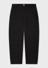 Ps By Paul Smith Women's Black Cotton-blend Barrel Leg Trousers In Black