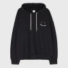 Ps By Paul Smith Women's Black Cotton 'happy' Hoodie In Black