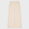 Ps By Paul Smith Women's Cream Wide-leg Pinstripe Linen-blend Trousers Yellow In Yellow