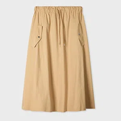 Ps By Paul Smith Women's Drawstring Waist Skirt Brown