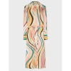 Ps By Paul Smith Artist-stripe Midi Dress In Multicolour