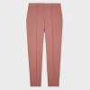 Ps By Paul Smith Women's Dusty Rose Wool-hopsack Trousers Purple In Purple