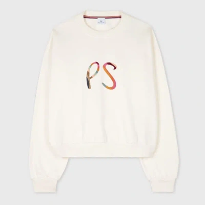 Ps By Paul Smith Womens Swirl Logo Sweatshirt White