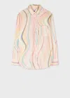 Ps By Paul Smith Women's 'faded Swirl' Shirt Multicolour In Multicolour