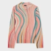 Ps By Paul Smith Women's Glitter 'swirl' Wool-blend Turtle Neck Sweater Multicolour In Multicolour