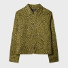 Ps By Paul Smith Women's Khaki 'animal' Print Jacket Brown In Green
