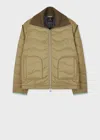Ps By Paul Smith Women's Khaki Quilt Jacket Green In Green