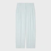 Ps By Paul Smith Women's Light Blue Pinstripe Pleated Tailored Trousers In Blue