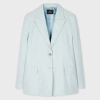 Ps By Paul Smith Women's Light Blue Pinstripe Two-button Blazer In Blue