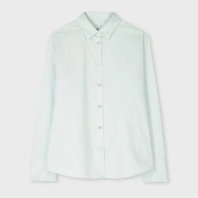 Ps By Paul Smith Women's Light Blue Shirt With 'swirl' Cuff Lining