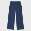 Ps By Paul Smith Women's Modal-blend Crêpe Steel Blue Trousers