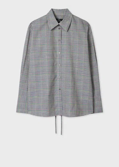 Ps By Paul Smith Women's Multicolour Check Shirt Grey In Gray