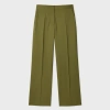 Ps By Paul Smith Pressed-crease Trousers In Green