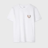 Ps By Paul Smith Women's Organic Cotton 'swirl' Heart T-shirt White In White