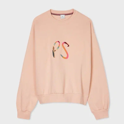 Ps By Paul Smith Women's Pale Camel 'swirl' Logo Sweatshirt Brown