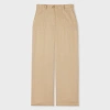 Ps By Paul Smith Women's Pale Khaki Cropped Trousers Green In Green