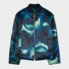 Ps By Paul Smith Women's Peacock Blue 'aurora' Reversible Quilted Jacket In Blue