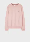 Ps By Paul Smith Women's Pink Cotton Zebra Logo Long-sleeve T-shirt In Pink