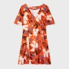 Ps By Paul Smith Women's Red Viscose 'sea Floral' Dress In Red