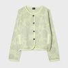 Ps By Paul Smith Women's Sage Jacquard Floral Cardigan Green In Green