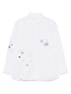 Ps By Paul Smith Ps Paul Smith Embroidered Cotton Shirt In White