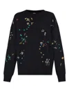 Ps By Paul Smith Ps Paul Smith Embroidered Cotton Sweatshirt In Black