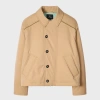 Ps By Paul Smith Button Quilted Jacket In Brown