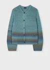 Ps By Paul Smith Women's Teal Ombre Cardigan Blue In Blue
