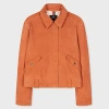 Ps By Paul Smith Women's Terracotta Suede Jacket Orange In Orange