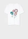 Ps By Paul Smith Ps Paul Smith Floral Cotton T-shirt In White