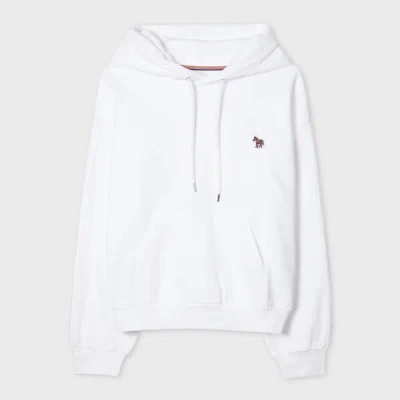 Ps By Paul Smith Women's White Zebra Logo Hoodie