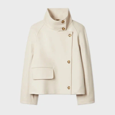 Ps By Paul Smith Women's Wool-blend Cream Short Jacket White