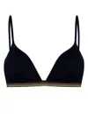Ps By Paul Smith Ps Paul Smith Womens Bikini Top Sig Tape In Navy