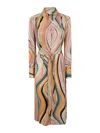 Ps By Paul Smith Vestido Midi - Multicolor In Multicolor