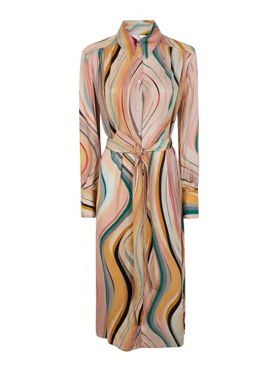Ps By Paul Smith Vestido Midi - Multicolor