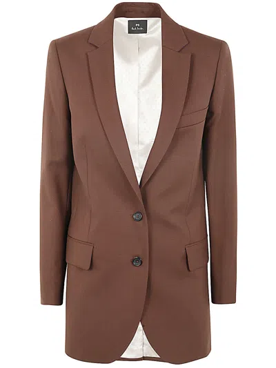 Ps By Paul Smith Womens Jacket In Brown