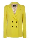 Ps By Paul Smith Wool Double-breasted Blazer In Verde